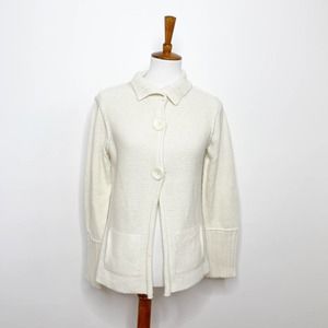 Sundance Cream Ivory Knit Sweater Cardigan